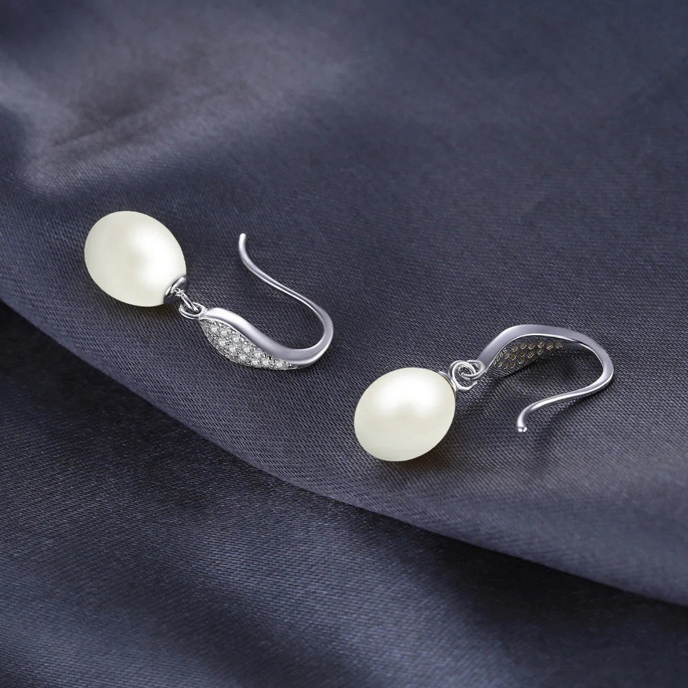 Pearl Adorn Silver Earrings
