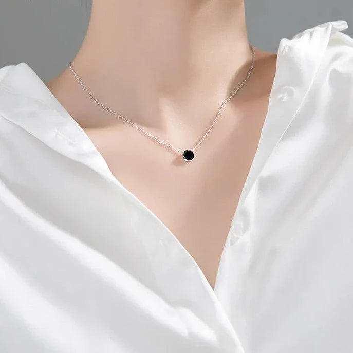 Raven's Eye Silver Necklace
