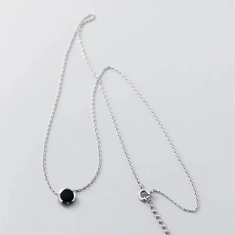 Raven's Eye Silver Necklace