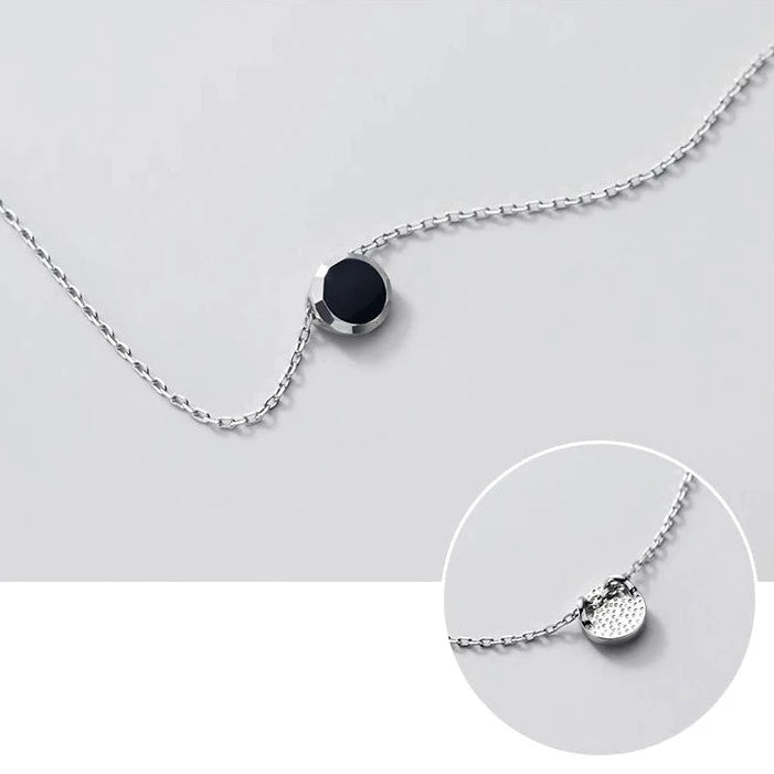 Raven's Eye Silver Necklace