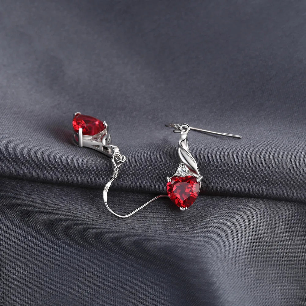 Radiant Heart Silver Earrings