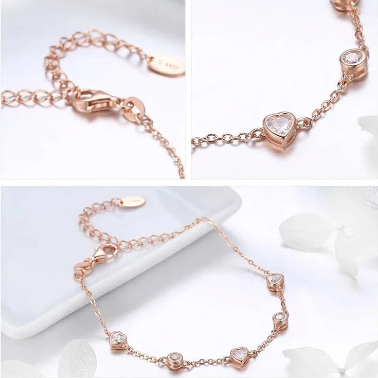 Unlocked Heart Silver Bracelet