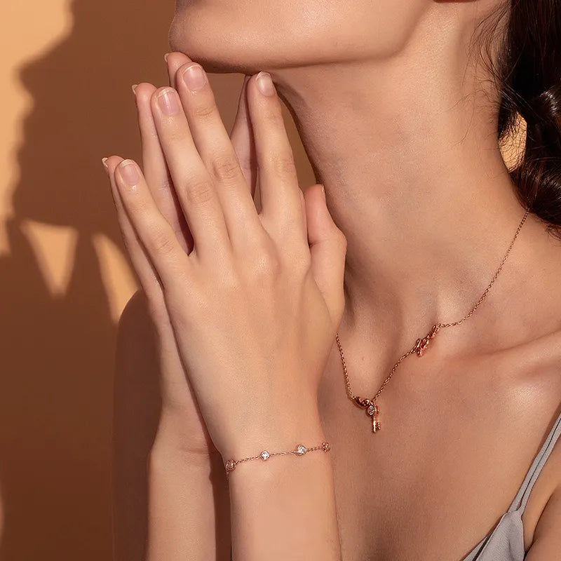 Unlocked Heart Silver Bracelet