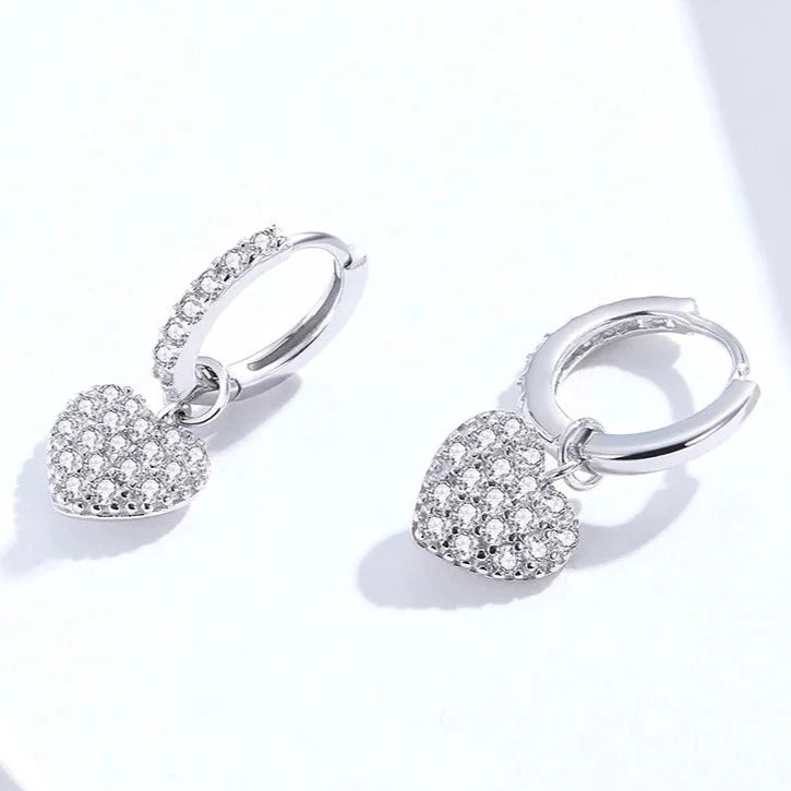 Sweetheart Silver Earrings
