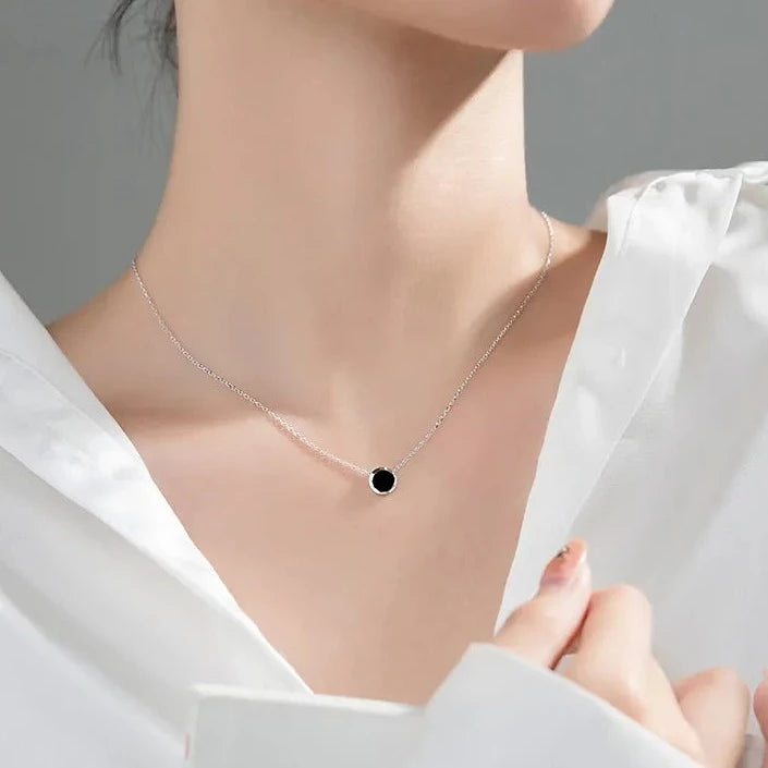 Raven's Eye Silver Necklace