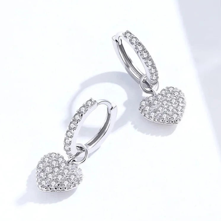 Sweetheart Silver Earrings