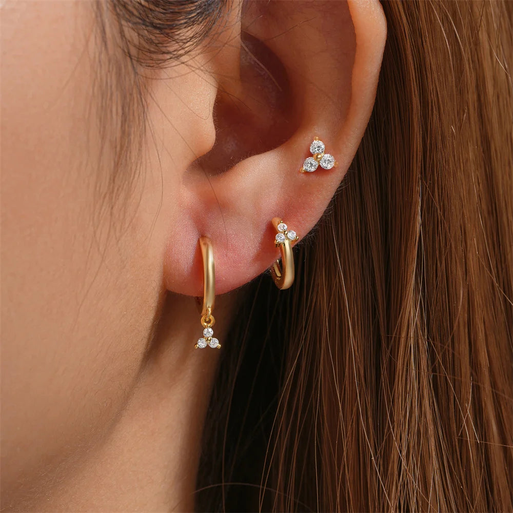 Dreamscape 3 Pieces Silver Earrings