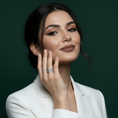 Moissanite Eternity Band