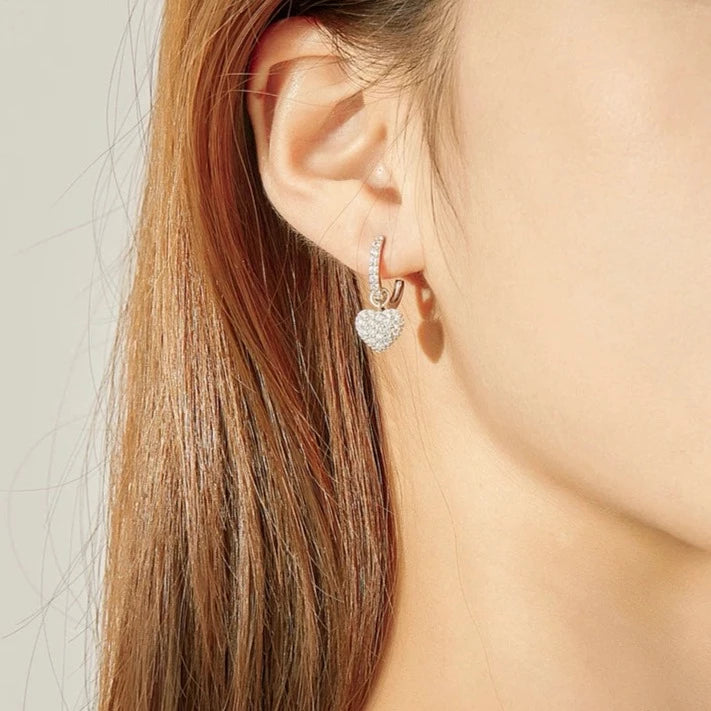 Sweetheart Silver Earrings