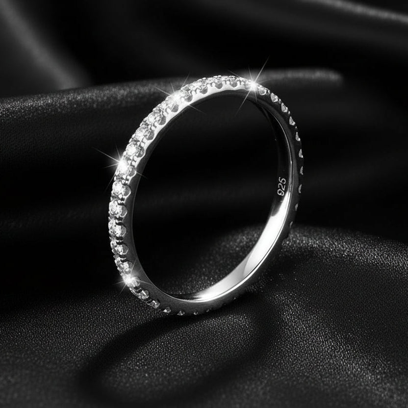 Moissanite Eternity Band