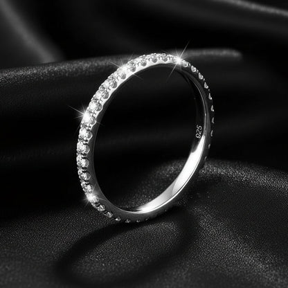 Moissanite Eternity Band