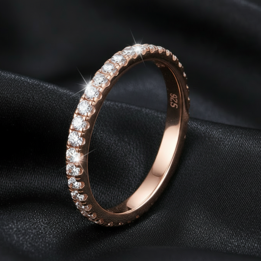 Moissanite Eternity Band