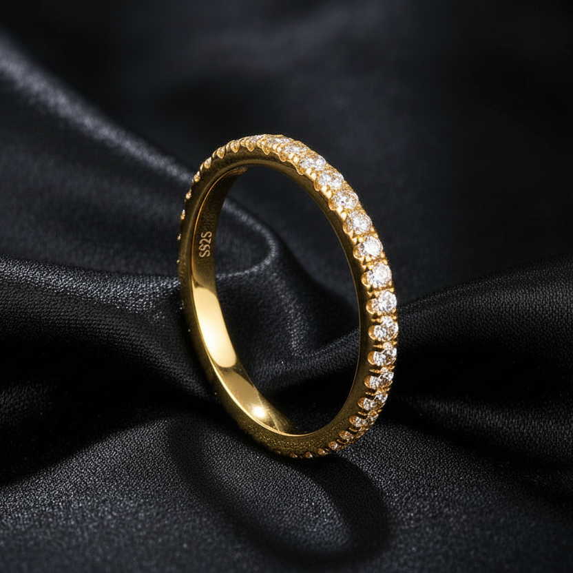 Moissanite Eternity Band