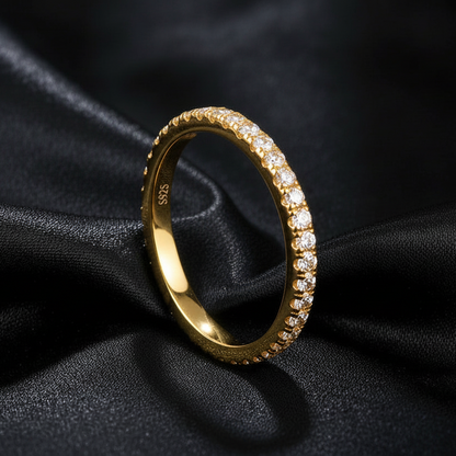 Moissanite Eternity Band