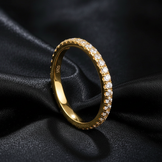 Moissanite Eternity Band