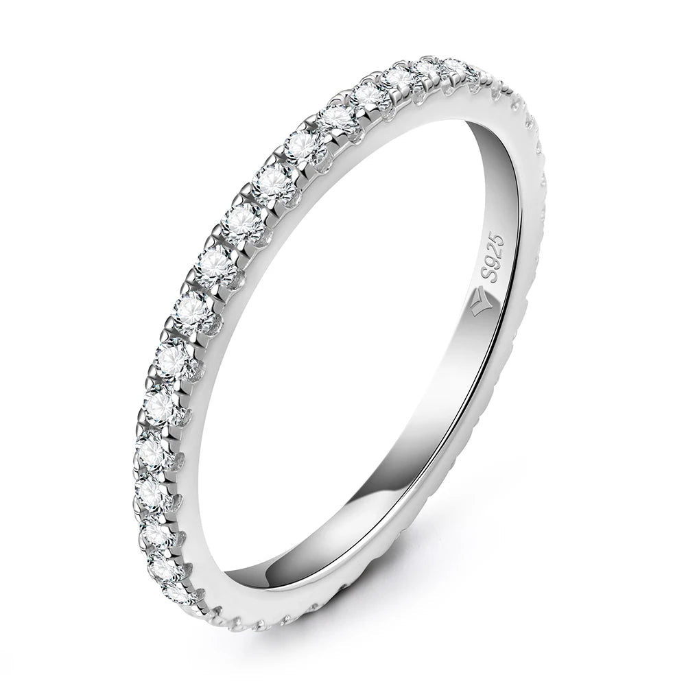 Moissanite Eternity Band