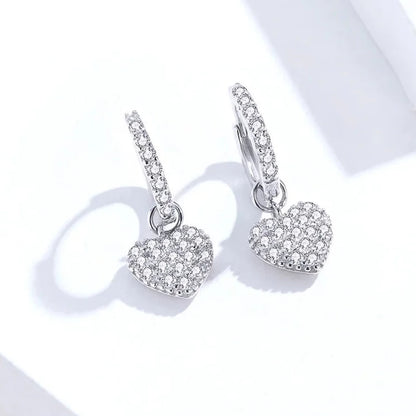 Sweetheart Silver Earrings