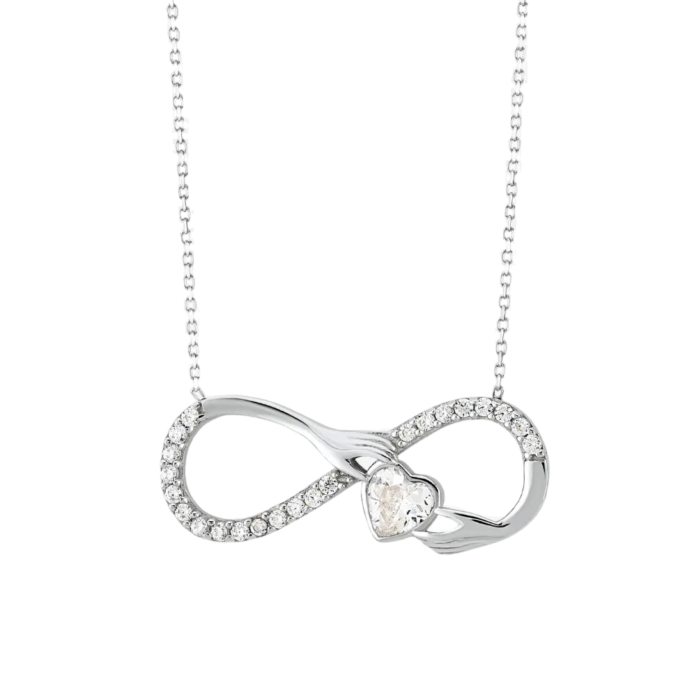 Infinity Love Silver Necklace