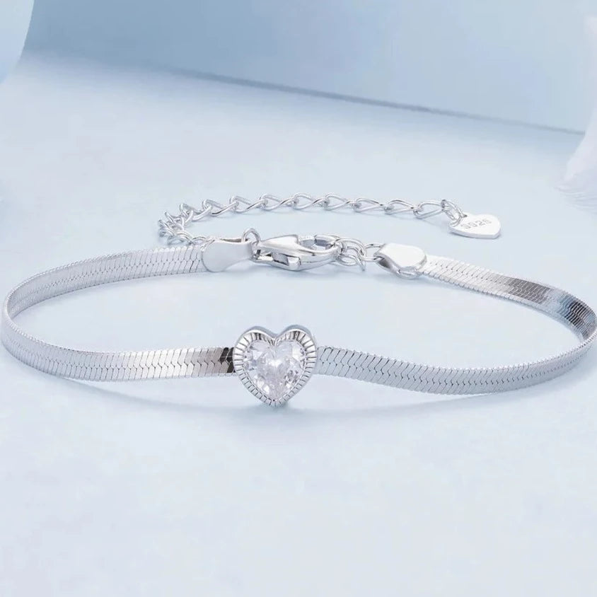 Radiant Love Silver Bracelet