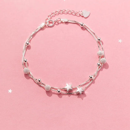 Stellar Radiance Silver Bracelet