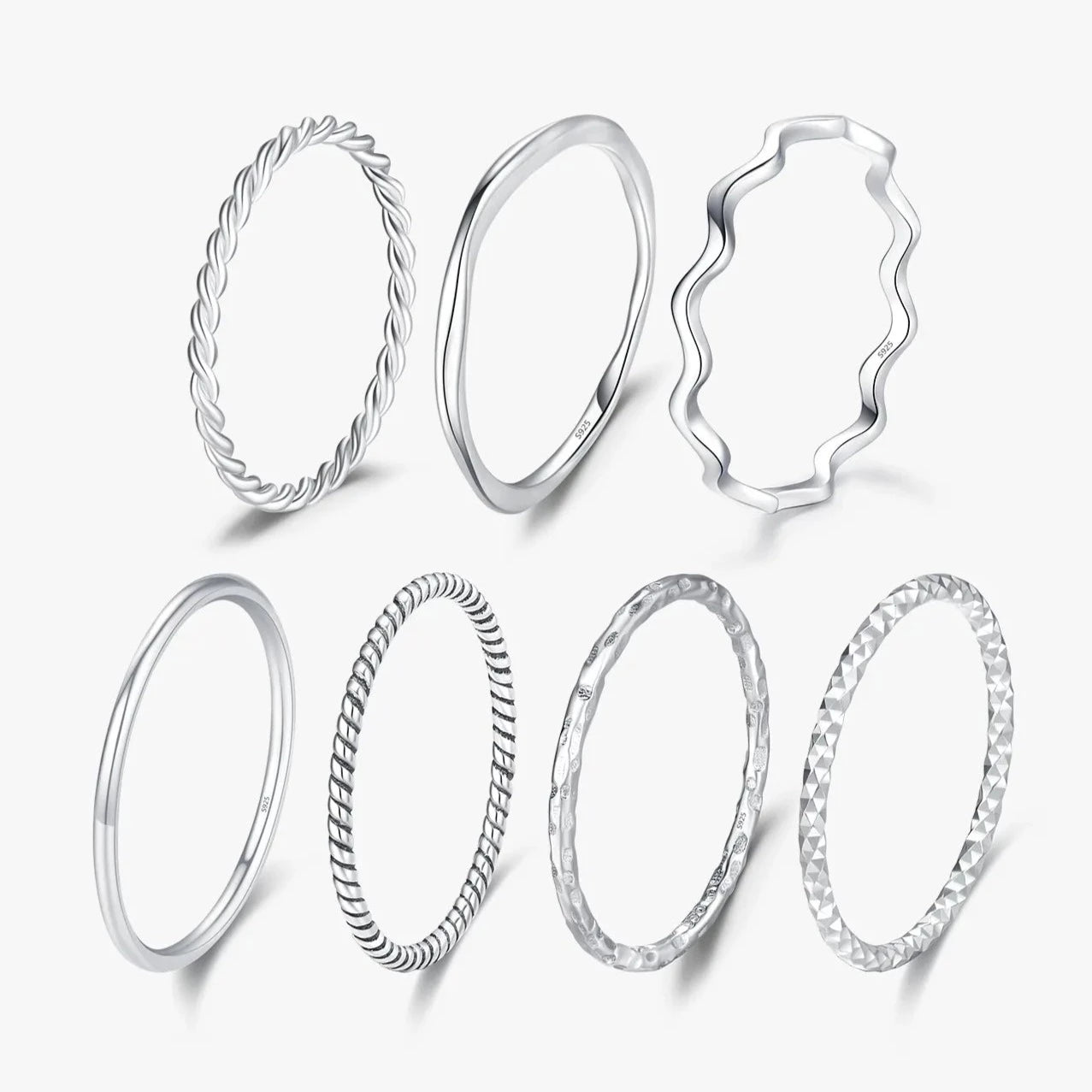 Stackable Silver Rings