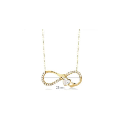 Infinity Love Silver Necklace