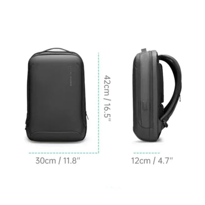 Backpack measurements including height, length, and width, providing dimensions for optimal fit and storage capacity.