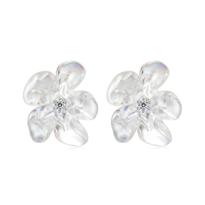 Flower shape earrings