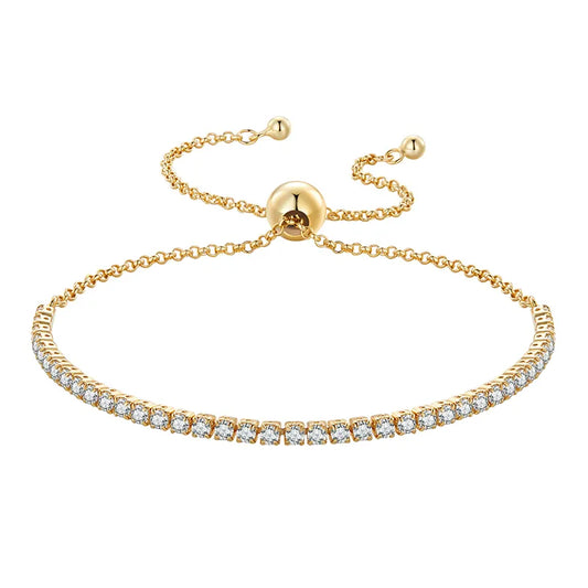 The 14K Gold Glimmer Bolero Bracelet, highlighting its radiant golden glow