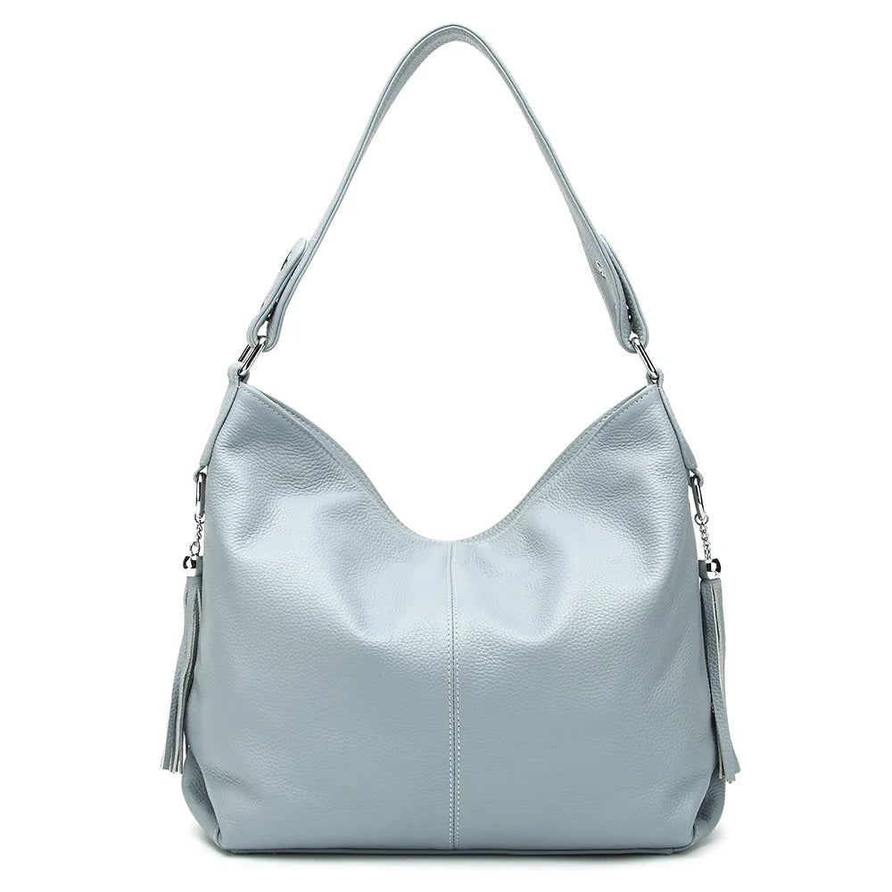 Linen blue crossbody bag