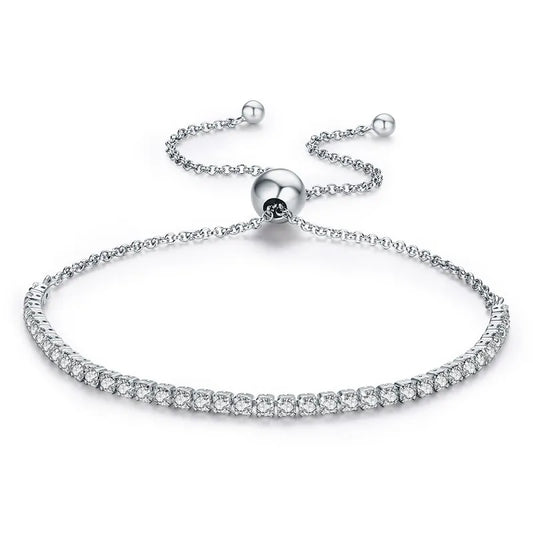 The Glimmer Bolero bracelet with cubic zirconia stones for a sophisticated look
