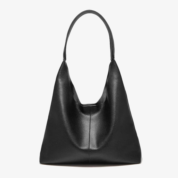 Timeless hobo bag featuring a single strap and sleek silhouette.